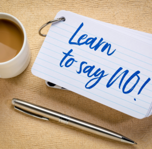 It’s ok to Say NO. Saper dire di NO.